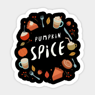 Pumpkin Spice - Festive Fall Season Design To Show Your Love For Autumn Sticker